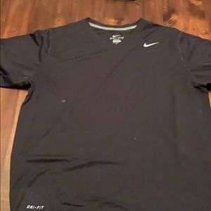 Nike V Neck Dri Fit T Shirt Large